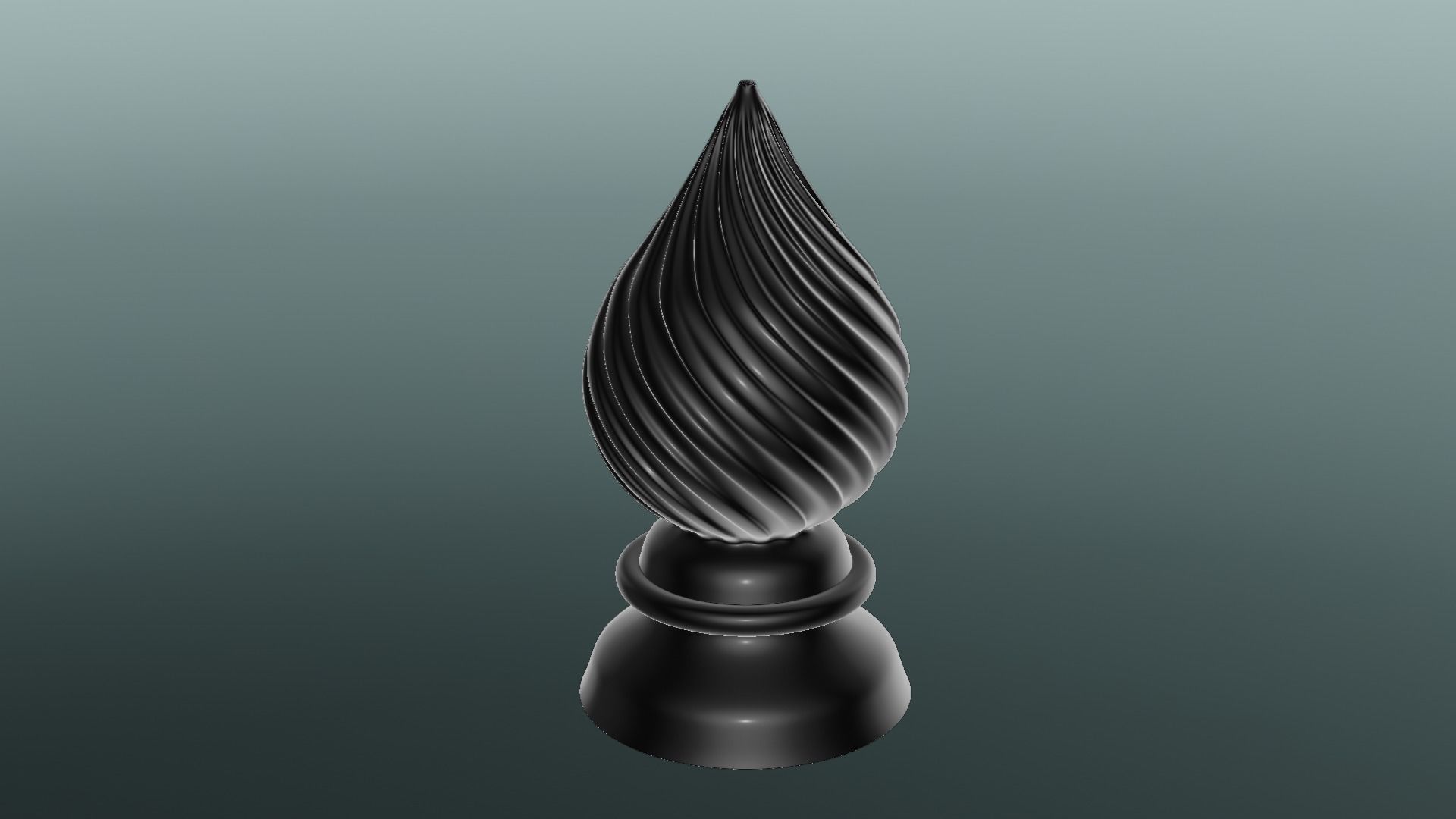 Carved Finial 3D print model_2