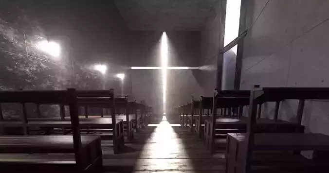 The Church Of Light By Tadao Ando - Boba Fett Helmet