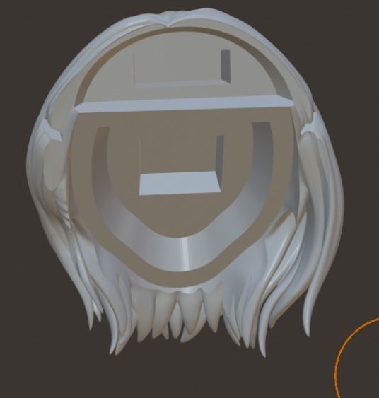 Girl on bench 3D print model_3