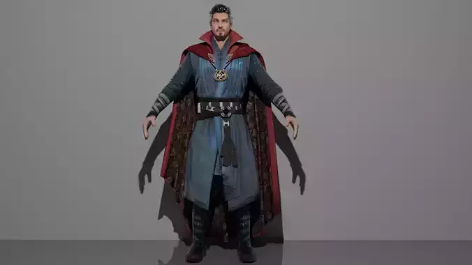 Doctor Strange Low-poly 3D model