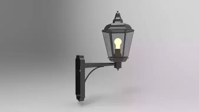 lantern F outdoor wall light with candle