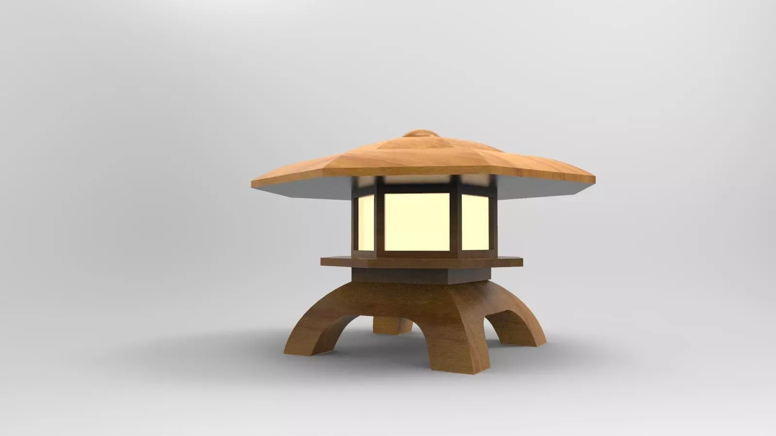 lantern H japanese 3D model_0