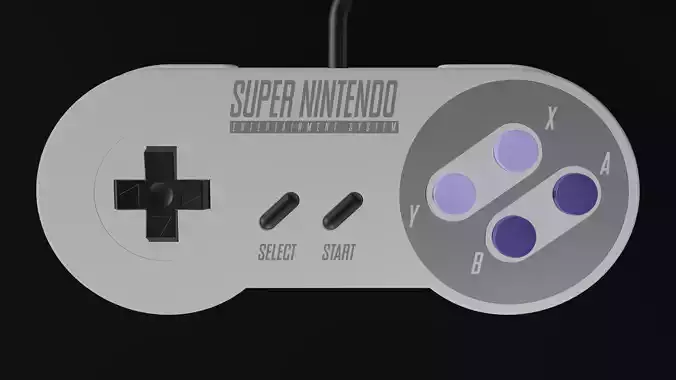 Snes Controller 3D model