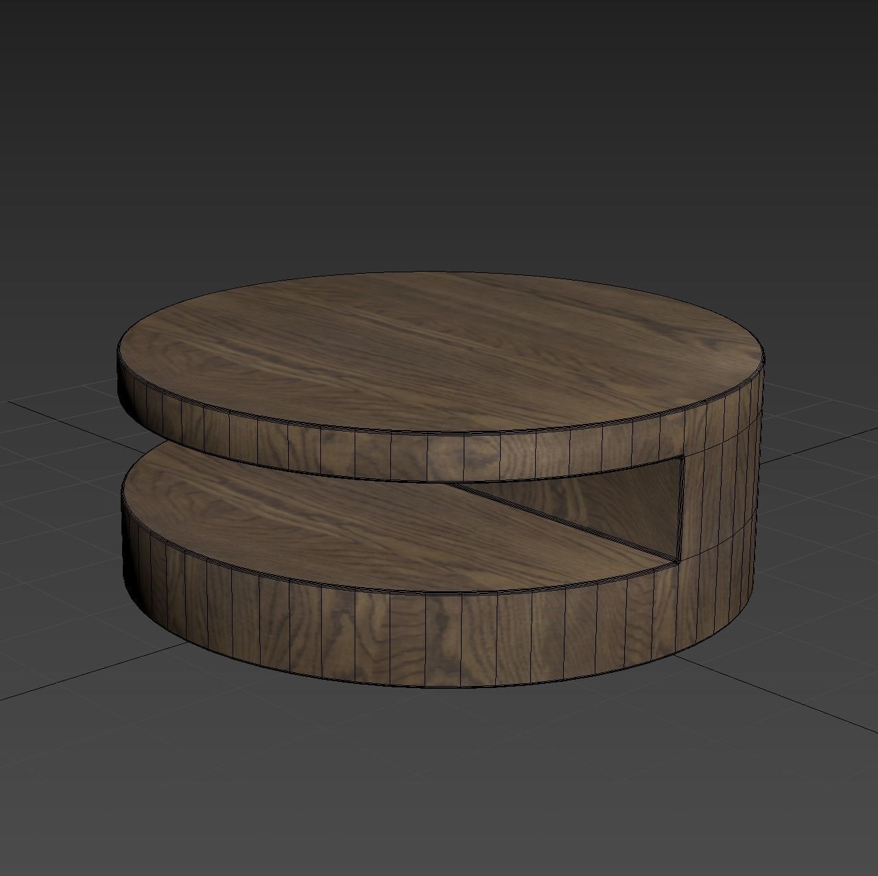 Weston Round Coffee Table 3D model_1