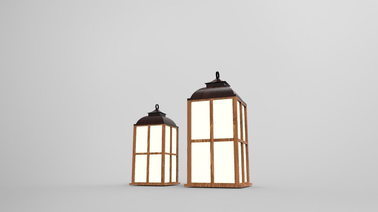 lantern R two lanterns 3D model_2