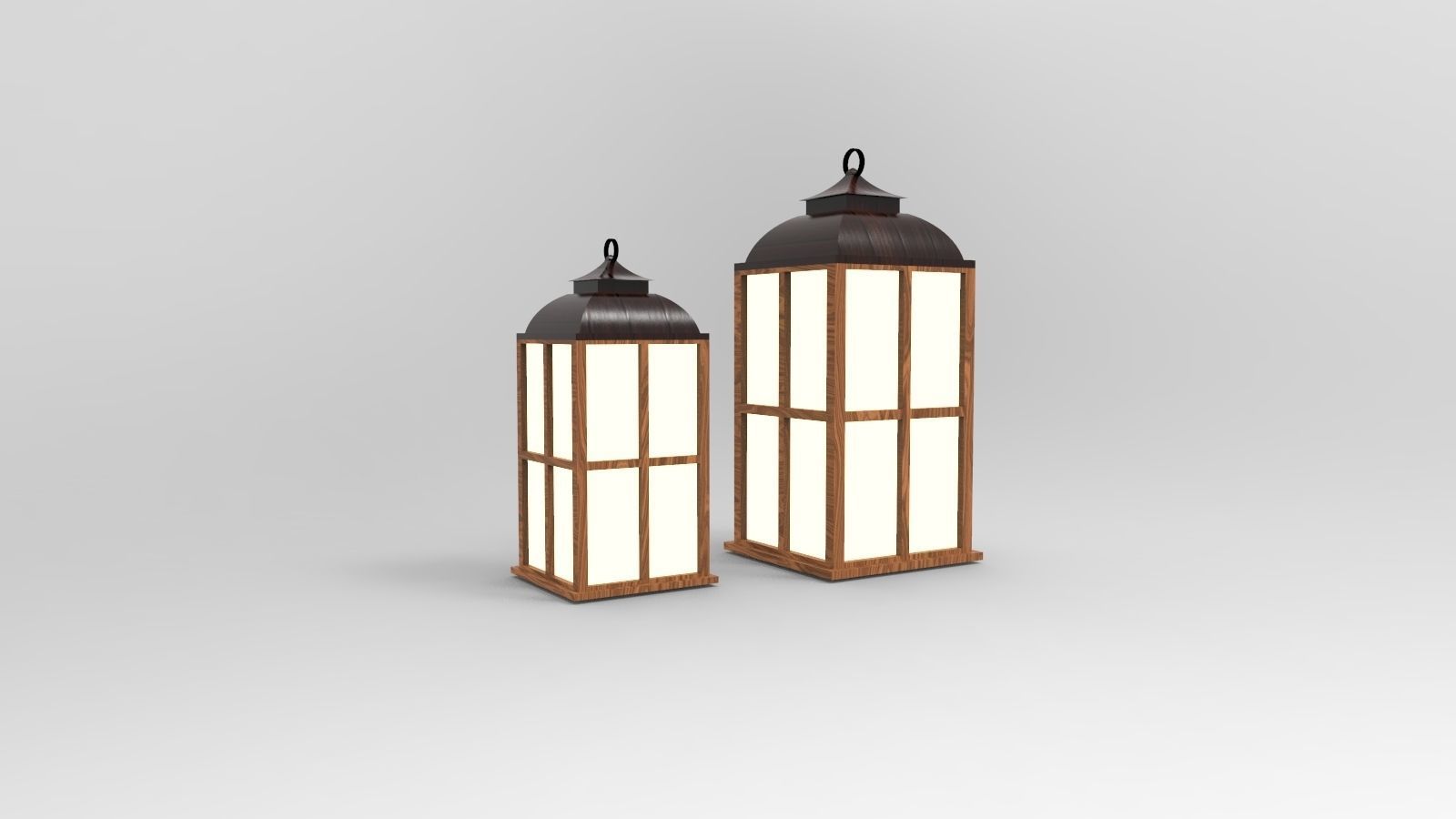 lantern R two lanterns 3D model_6