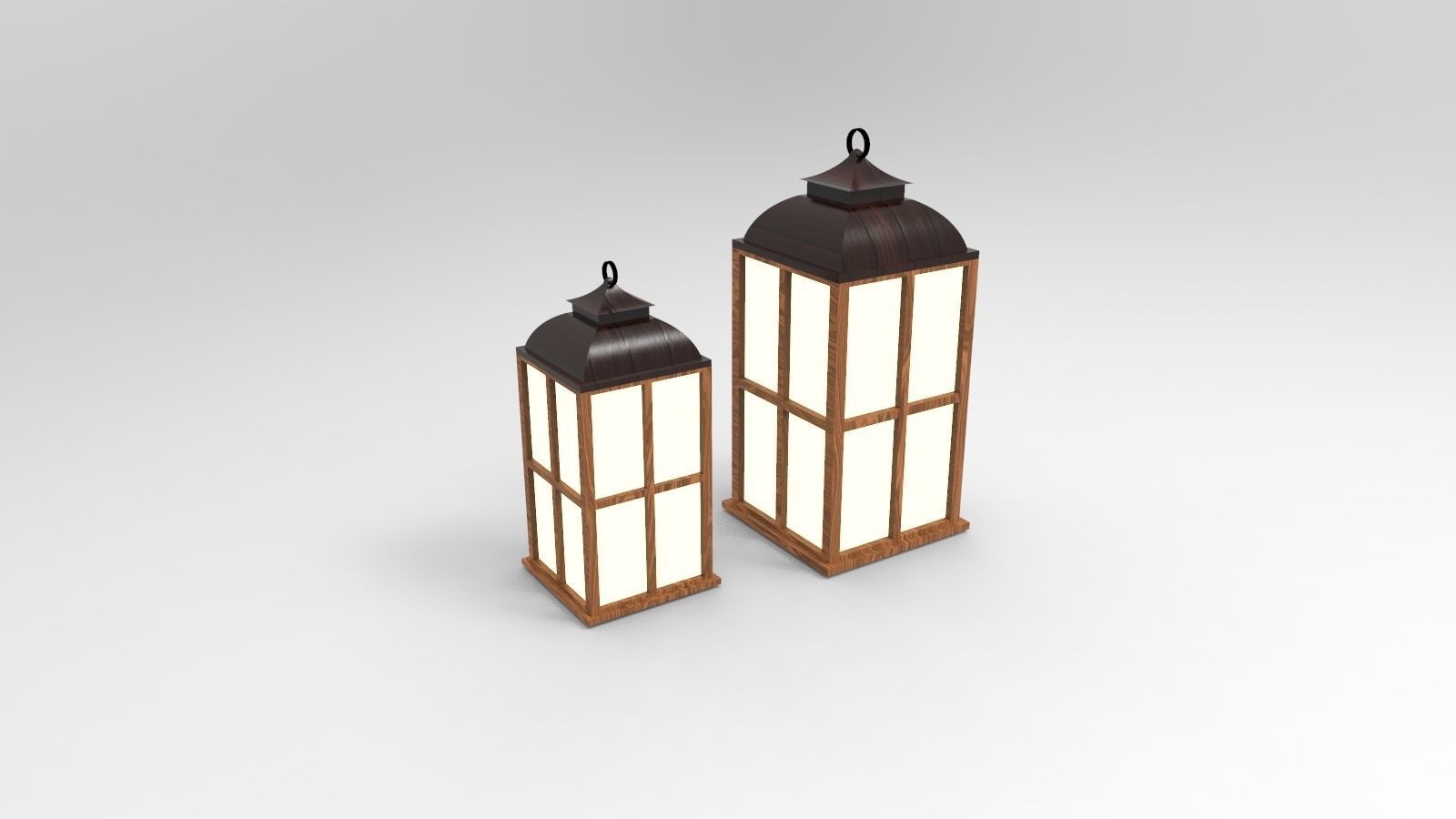 lantern R two lanterns 3D model_5