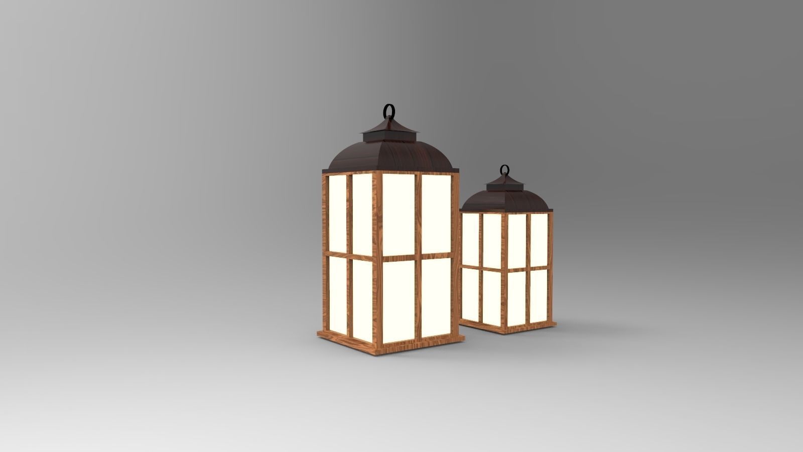 lantern R two lanterns 3D model_1
