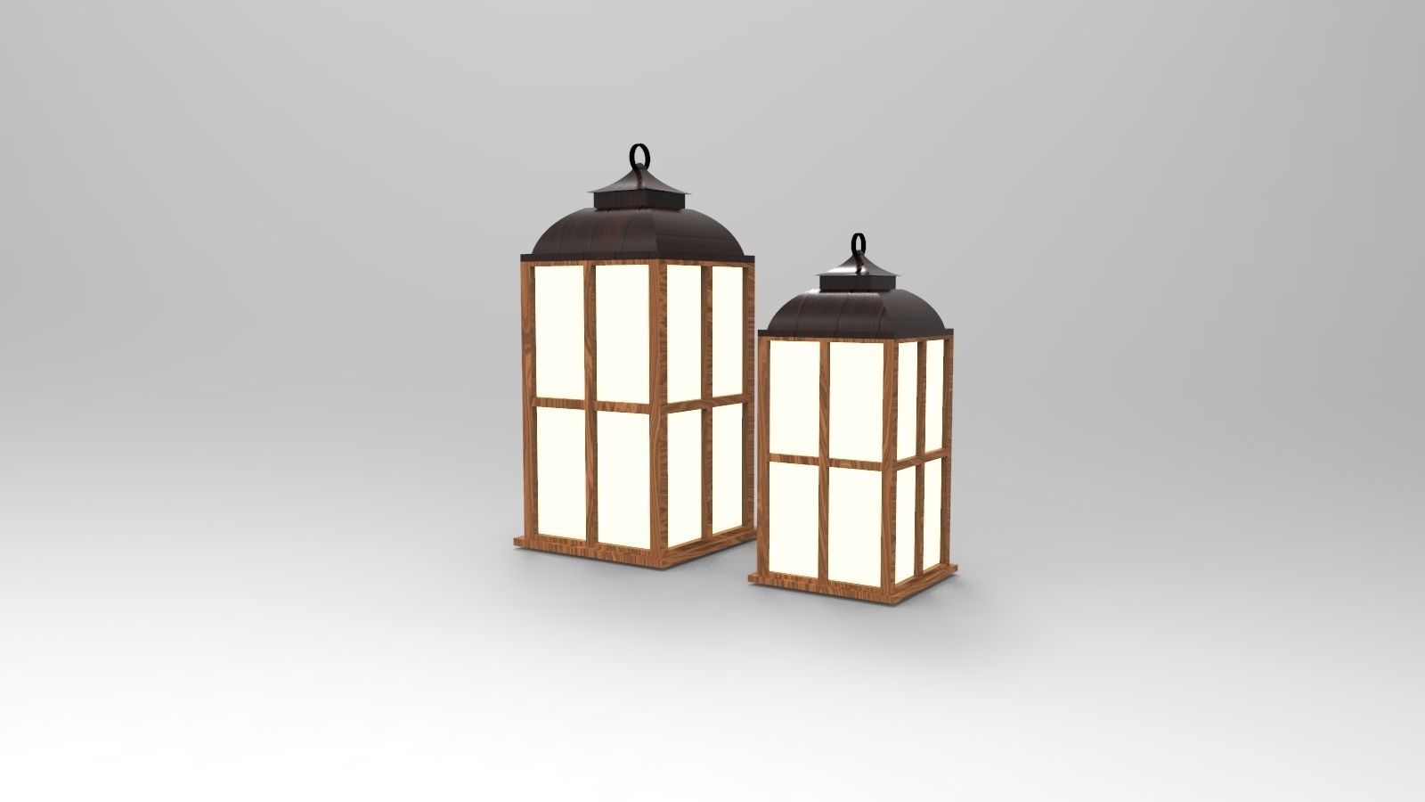 lantern R two lanterns 3D model_4