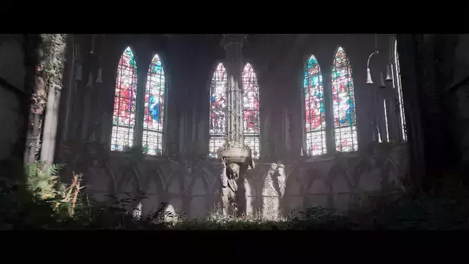 Abandoned Church - The Last of Us Environment Inspired 3D model