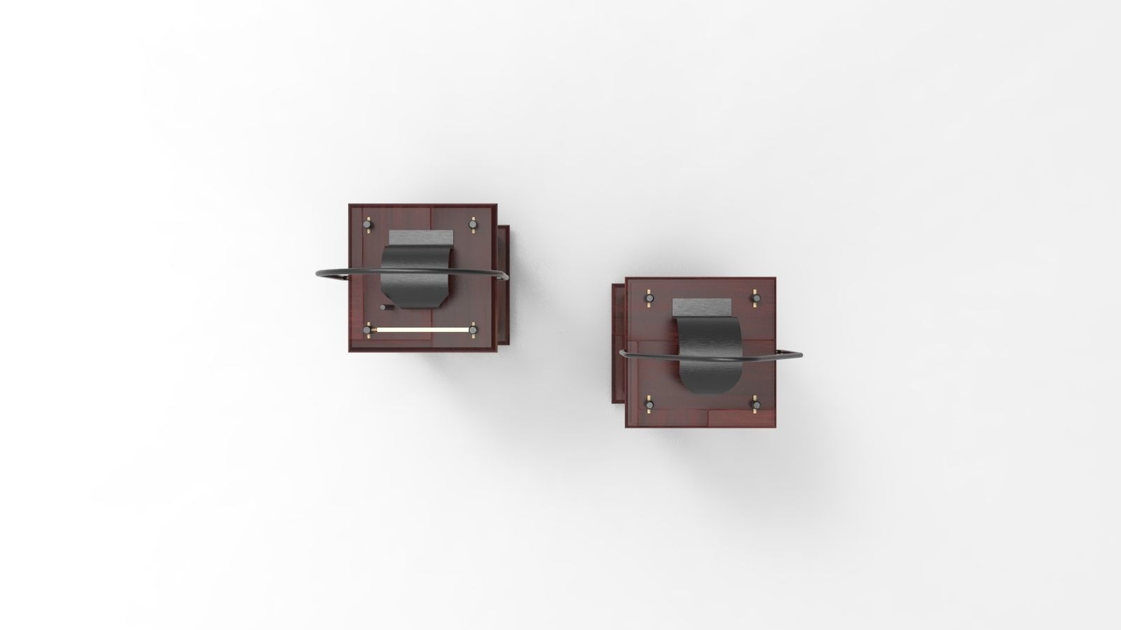 lantern T two wooden lanterns 3D model_1