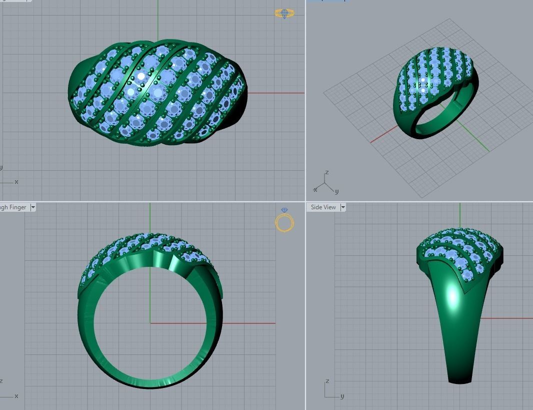 jewelry ring 3D print model_11