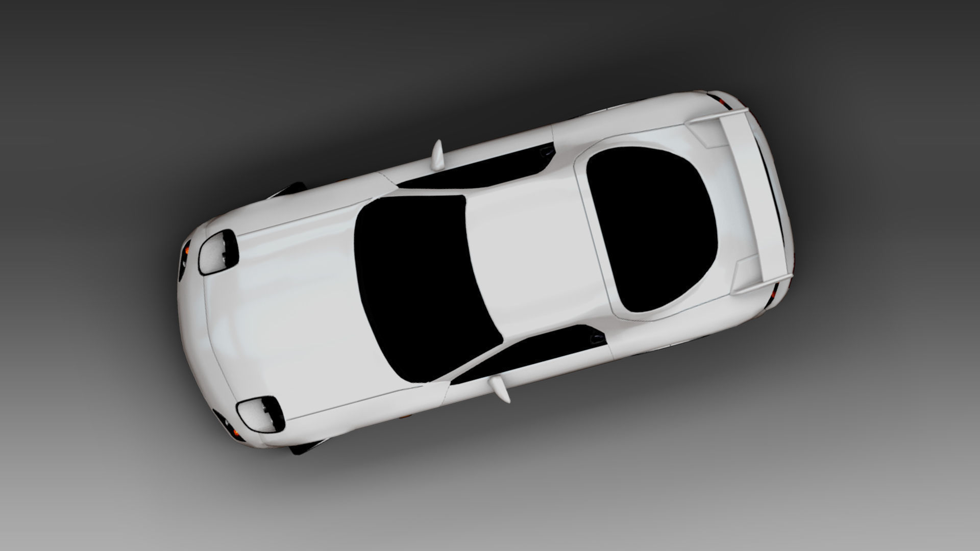 Mazda RX7 FD Turbo 1995 Low-poly 3D model_5
