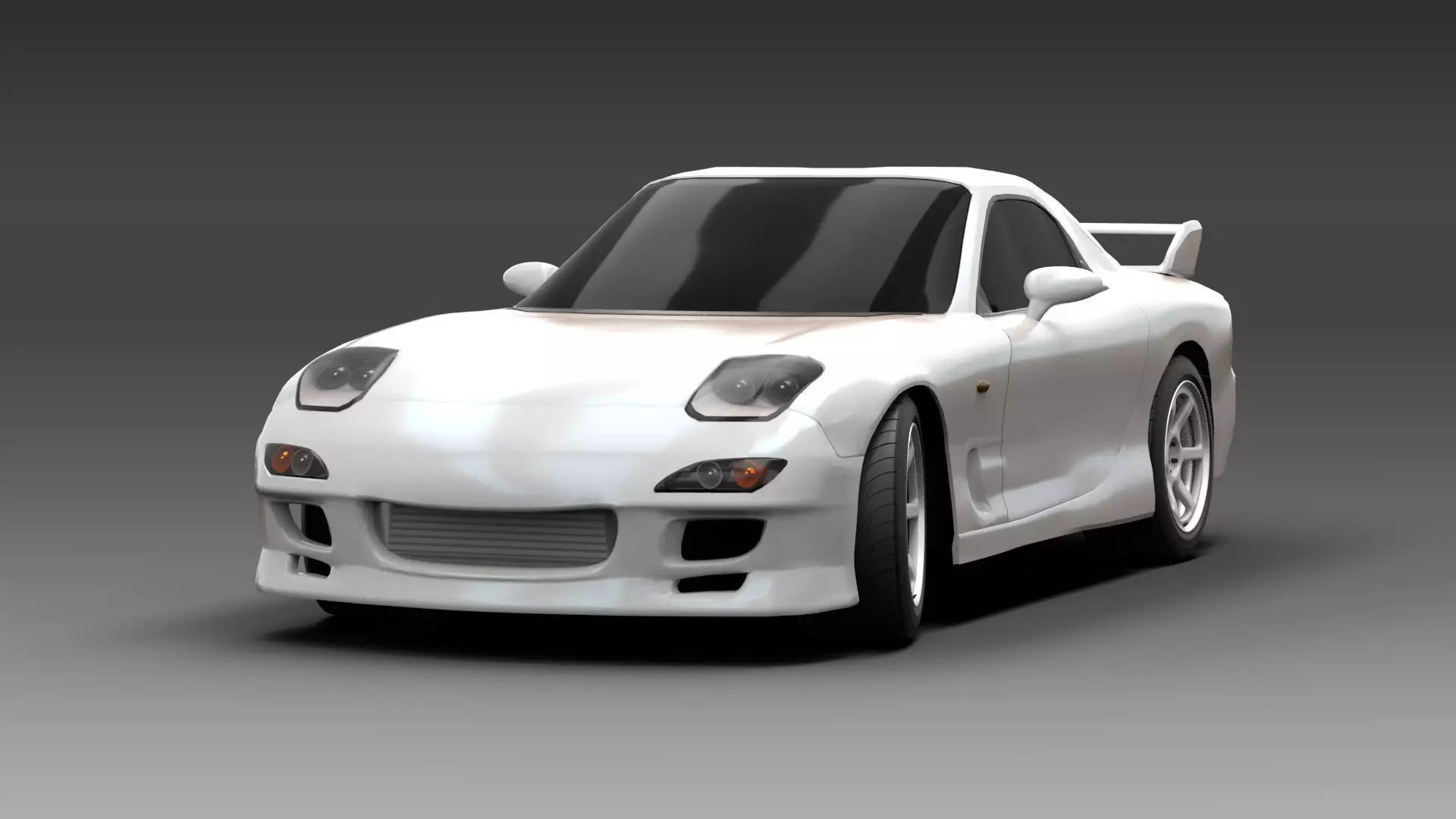 Mazda RX7 FD Turbo 1995 Low-poly 3D model_0