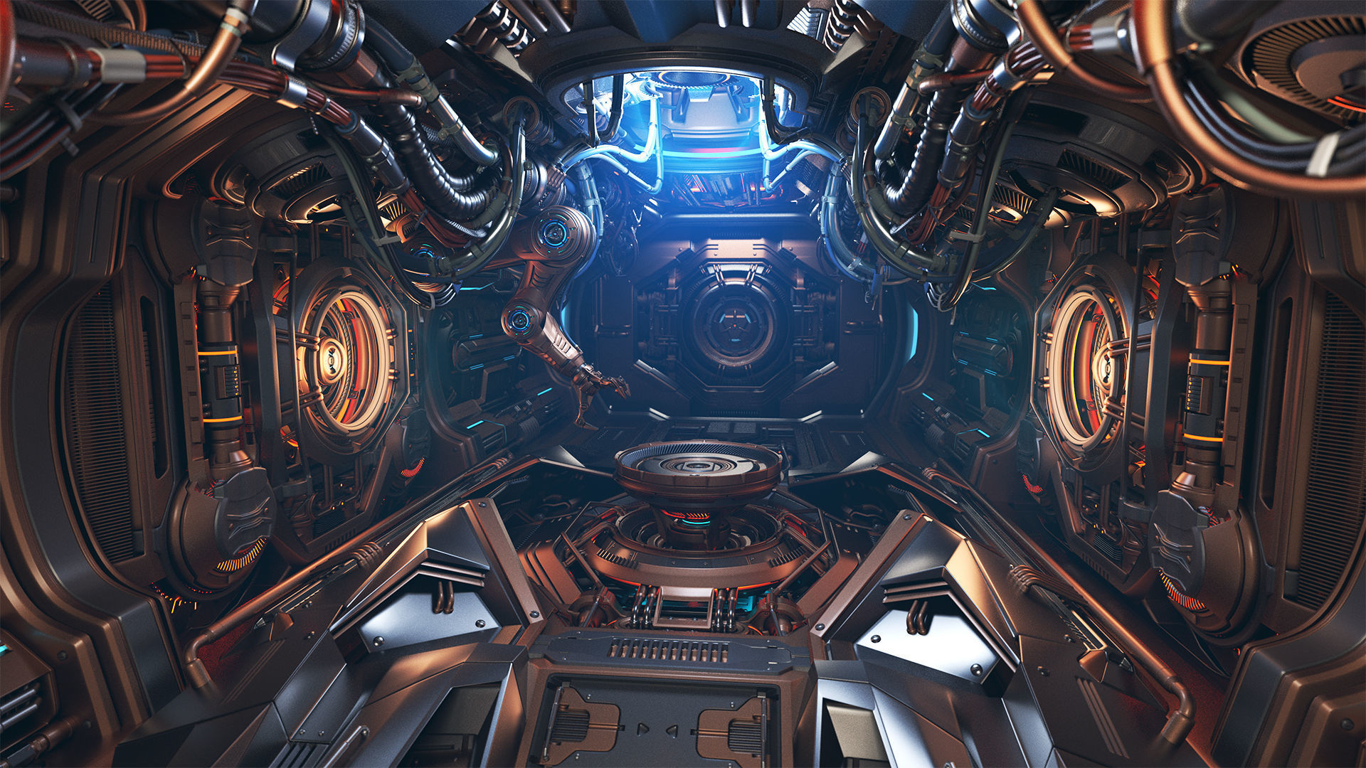 Sci - Fi Assembly Lab - Rigged 3D model_20