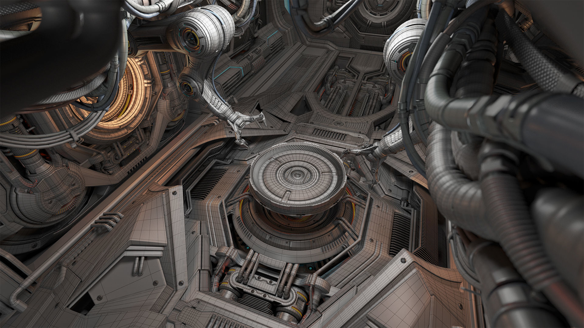 Sci - Fi Assembly Lab - Rigged 3D model_10