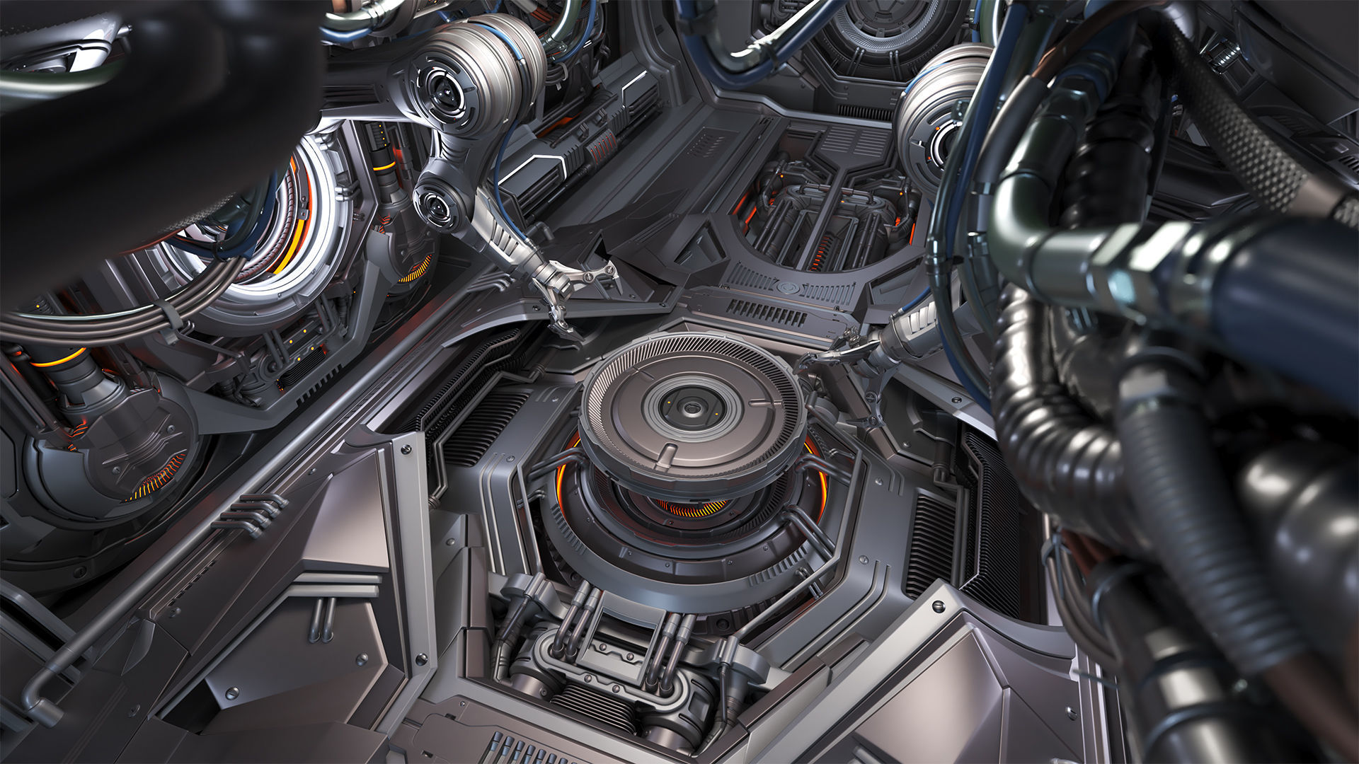 Sci - Fi Assembly Lab - Rigged 3D model_15