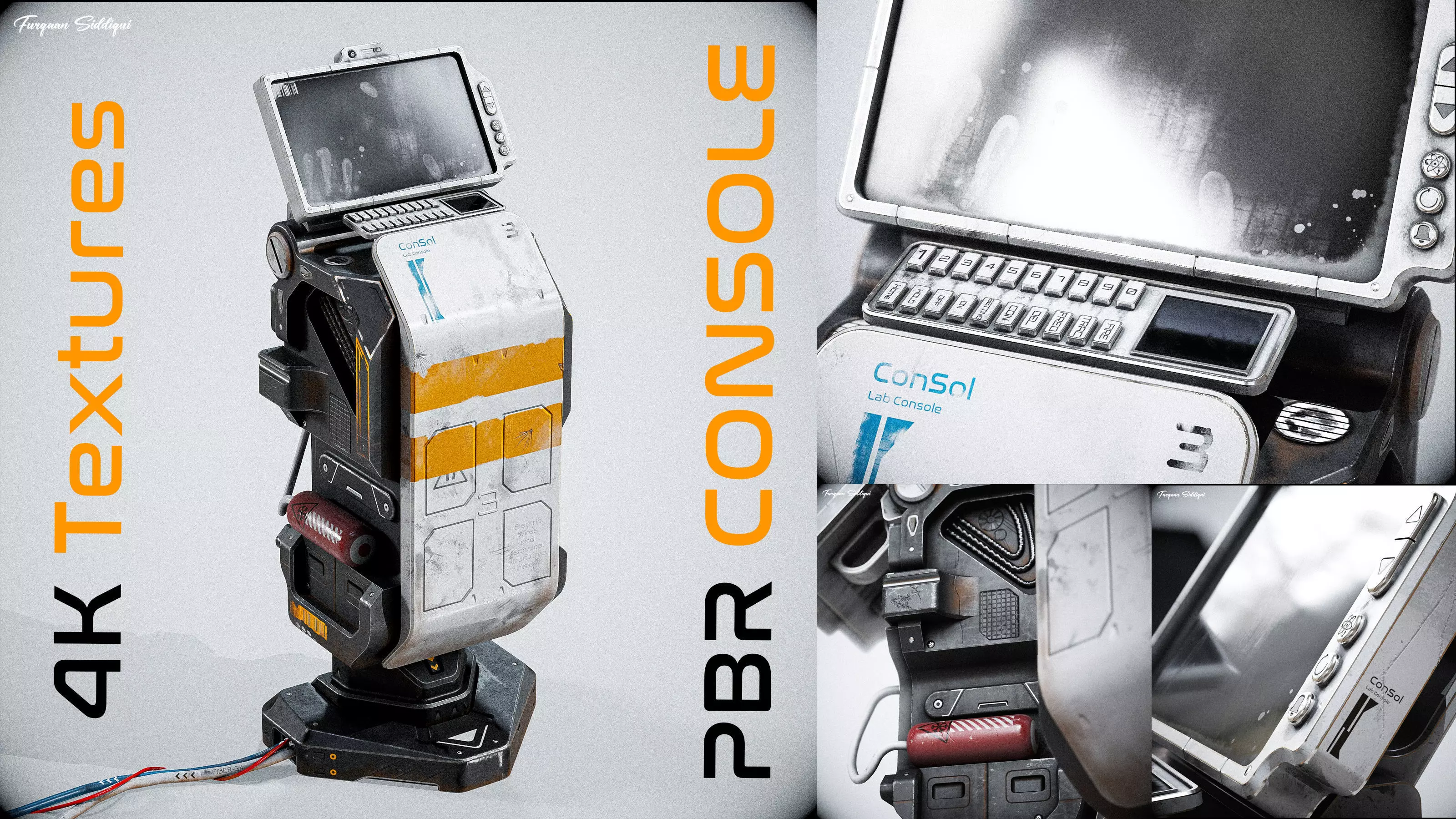 Sci-fi Console ARchie One Low-poly 3D model_0