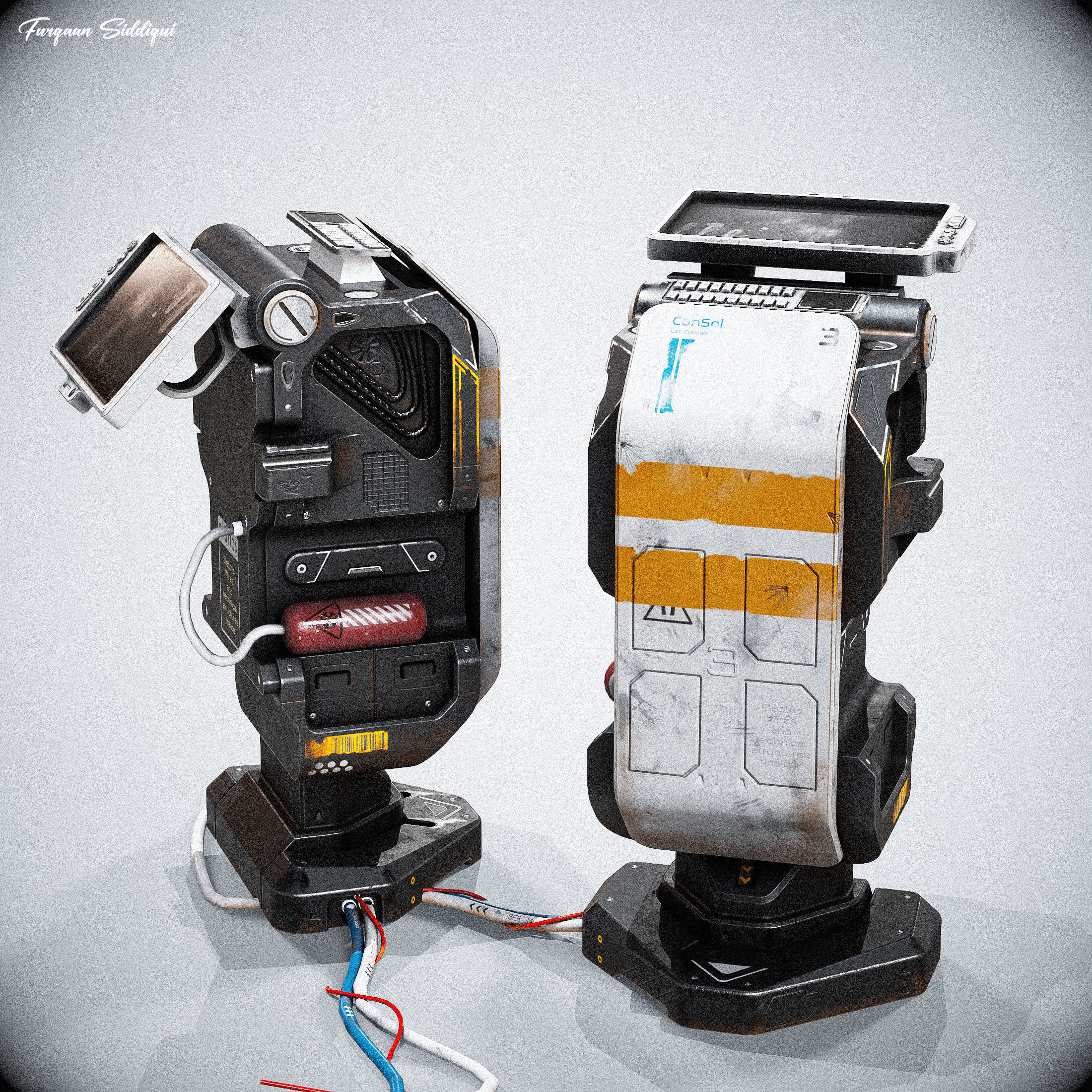 Sci-fi Console ARchie One Low-poly 3D model_6