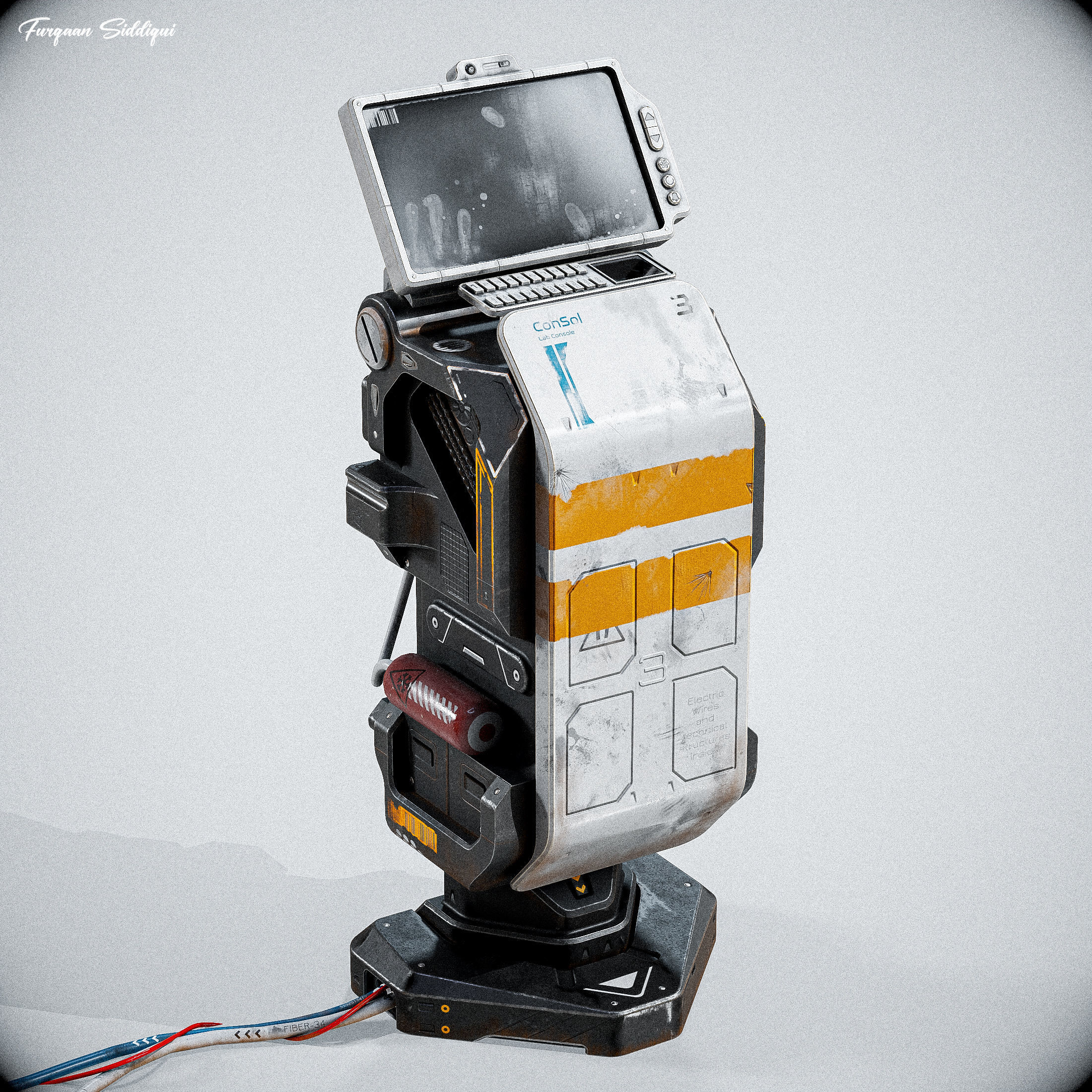 Sci-fi Console ARchie One Low-poly 3D model_2