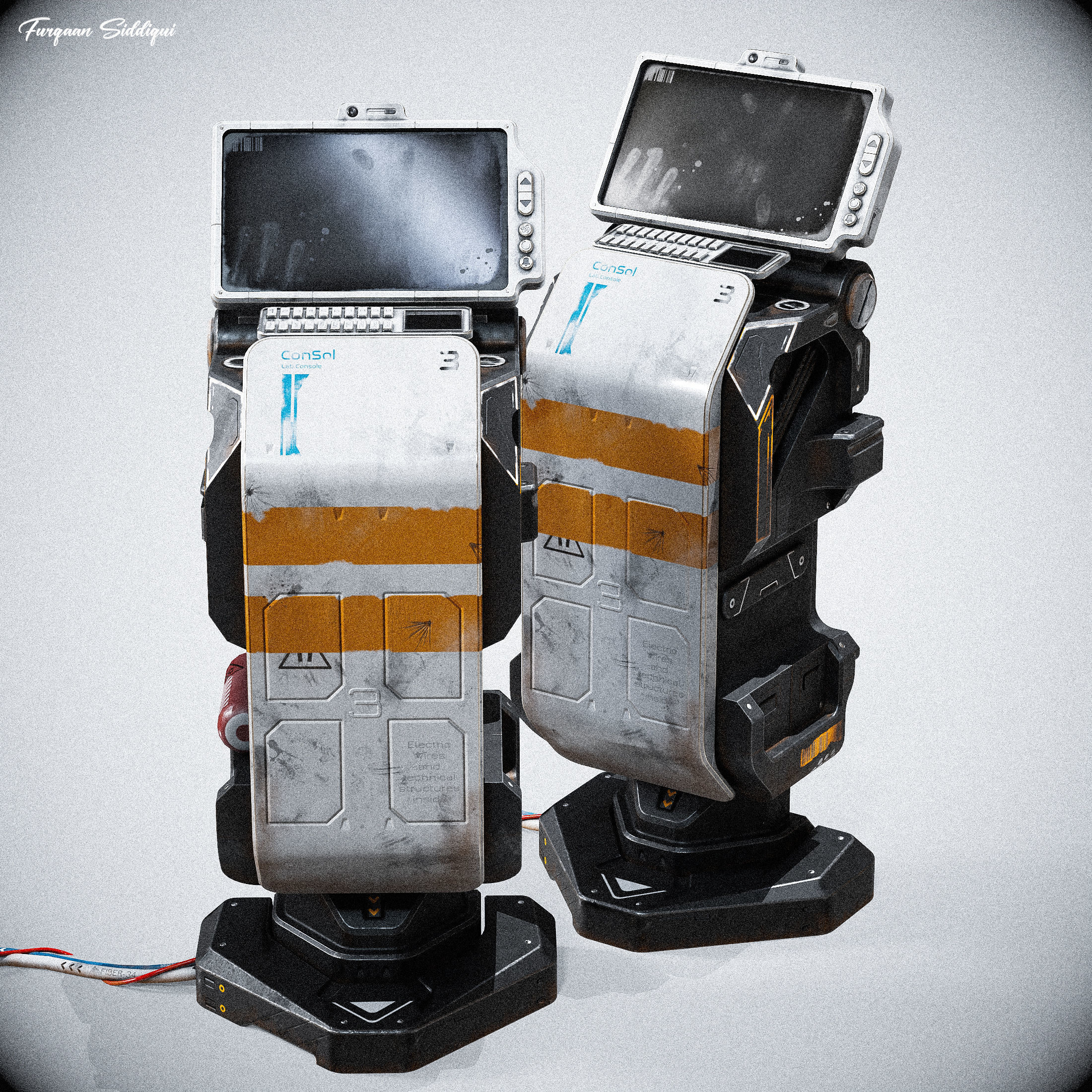 Sci-fi Console ARchie One Low-poly 3D model_9