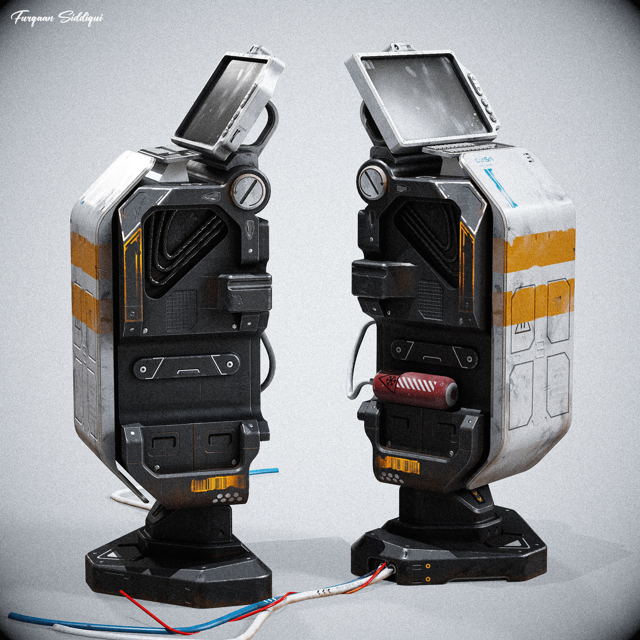 Sci-fi Console ARchie One Low-poly 3D model_10