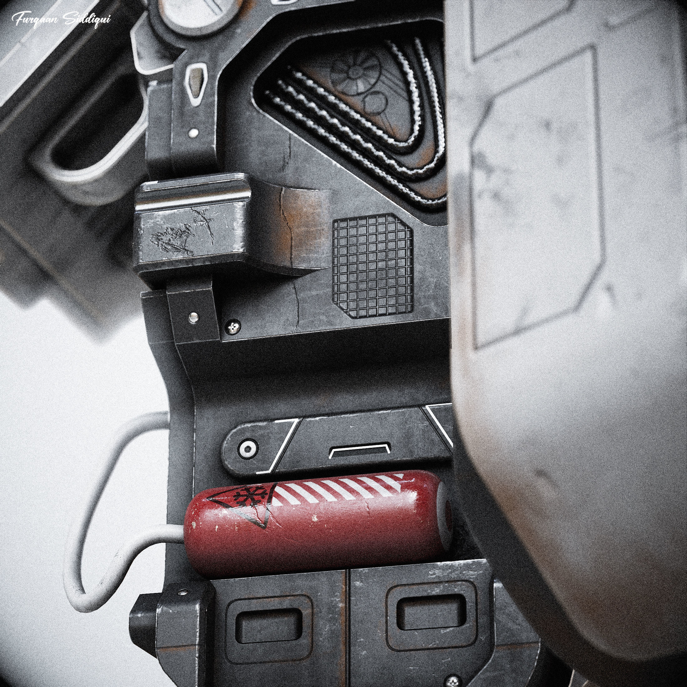 Sci-fi Console ARchie One Low-poly 3D model_7
