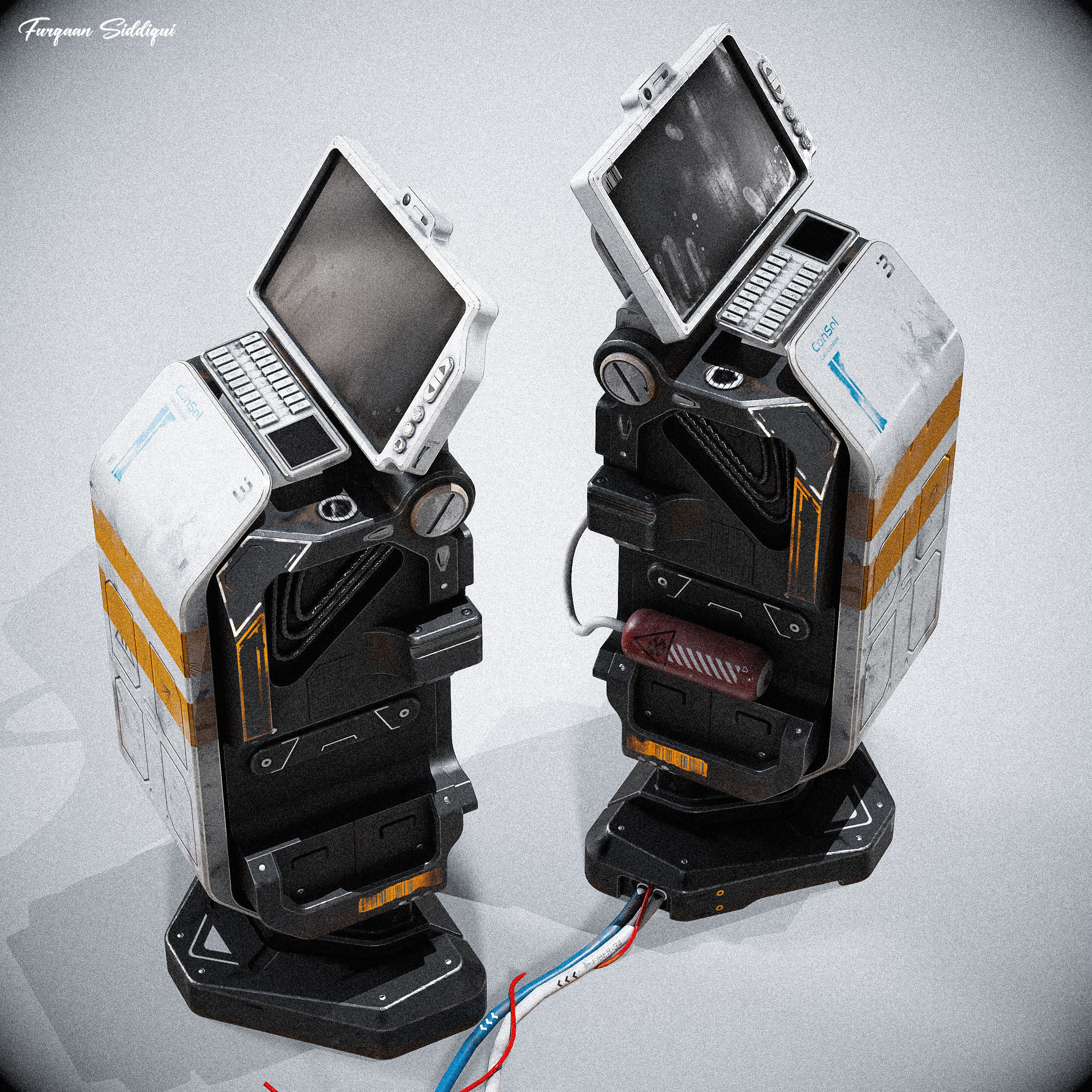 Sci-fi Console ARchie One Low-poly 3D model_11