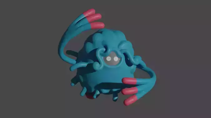 Tangrowth 3D print model pokemon monster