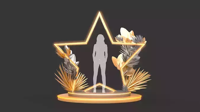 Empty Frame Back - Photocall 3 3D model