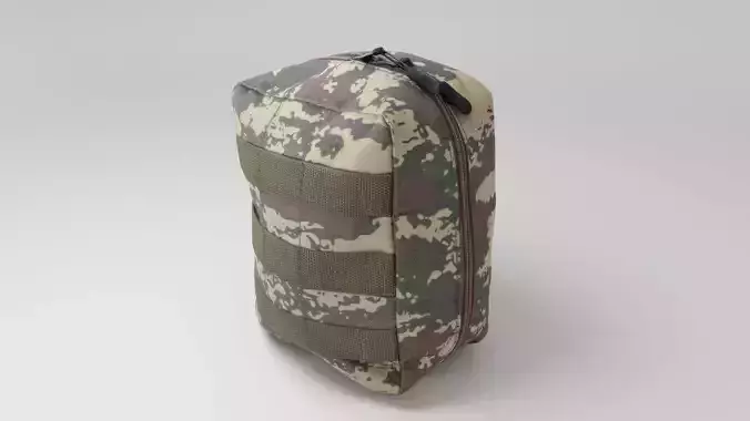 Military tactical medical first aid kit or Ammunition pouch  3D model