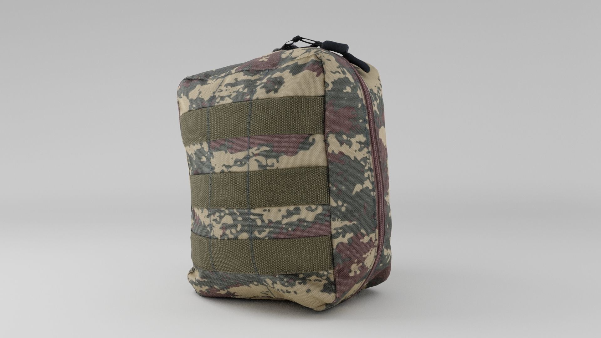 Military tactical medical first aid kit or Ammunition pouch 3D model_4