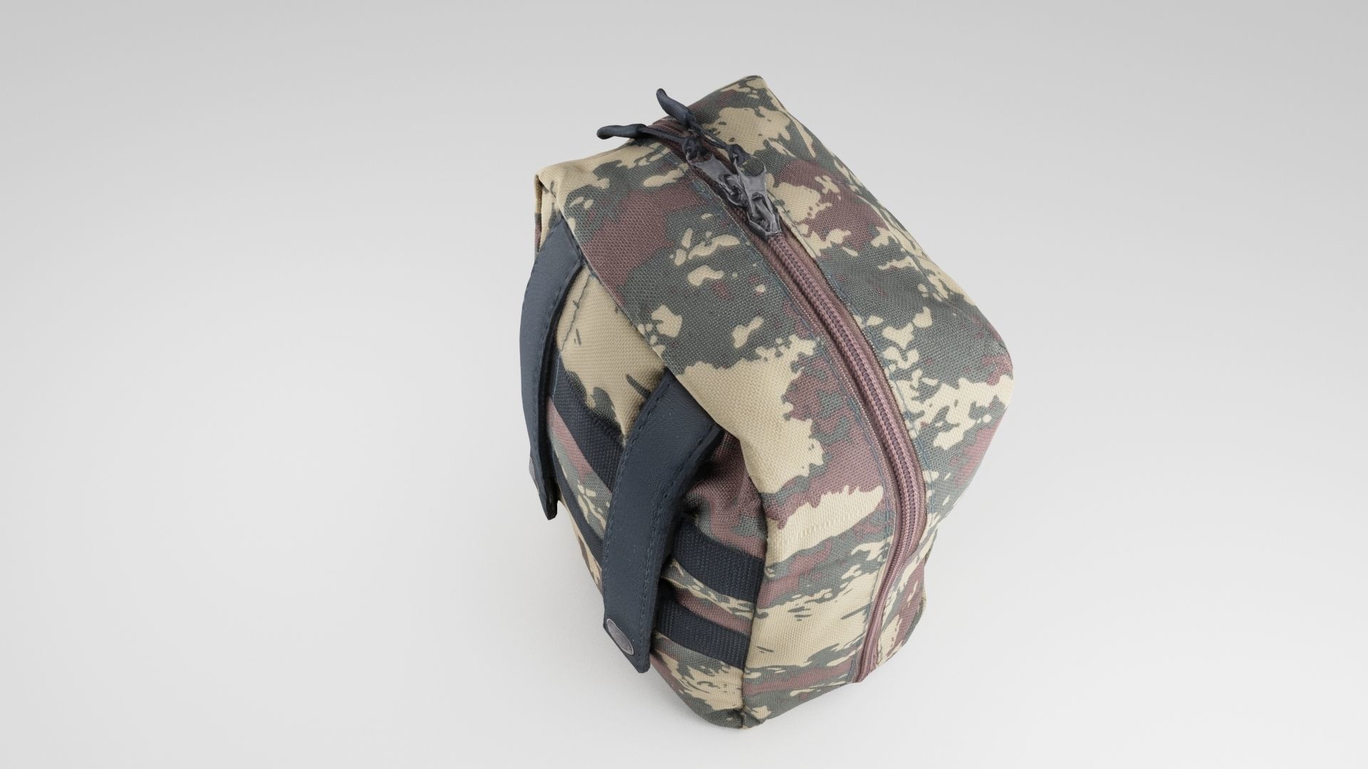 Military tactical medical first aid kit or Ammunition pouch 3D model_2