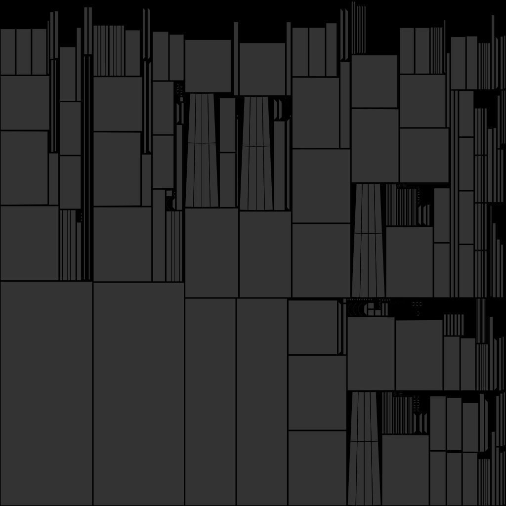 Old Desk Low-poly 3D model_8