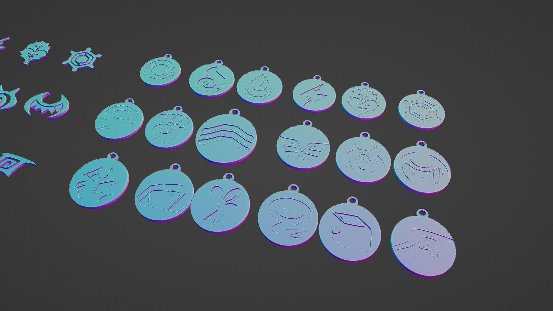 TYPES BADGES POKEMON Free 3D print model_6