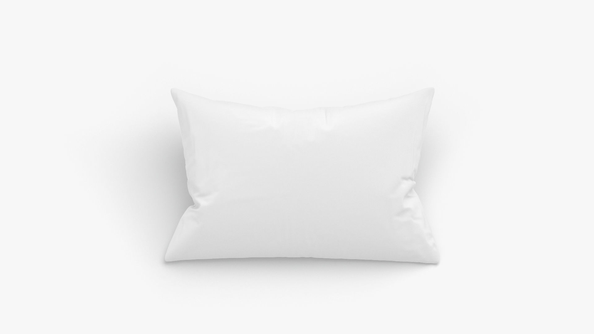 Rectangular Bed Pillow - sleeping cushion Low-poly 3D model_1