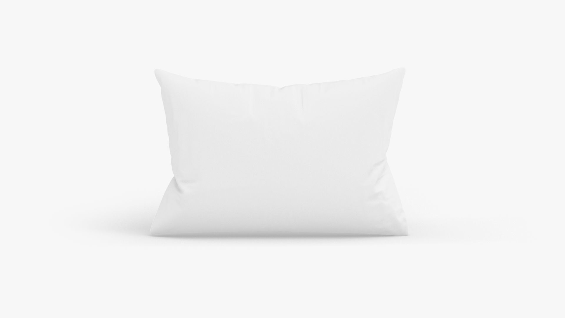 Rectangular Bed Pillow - sleeping cushion Low-poly 3D model_4