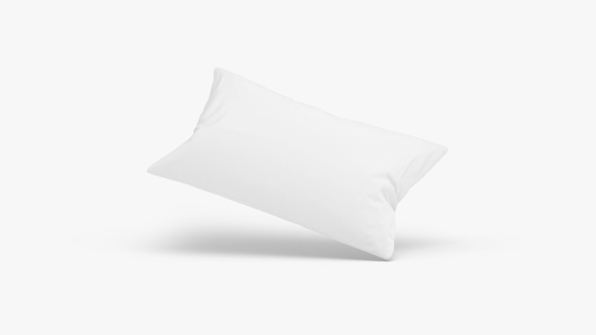 Rectangular Bed Pillow - sleeping cushion Low-poly 3D model_3