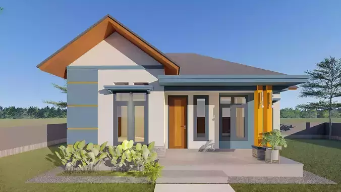 DESAIN RUMAH TINGGAL 3D model