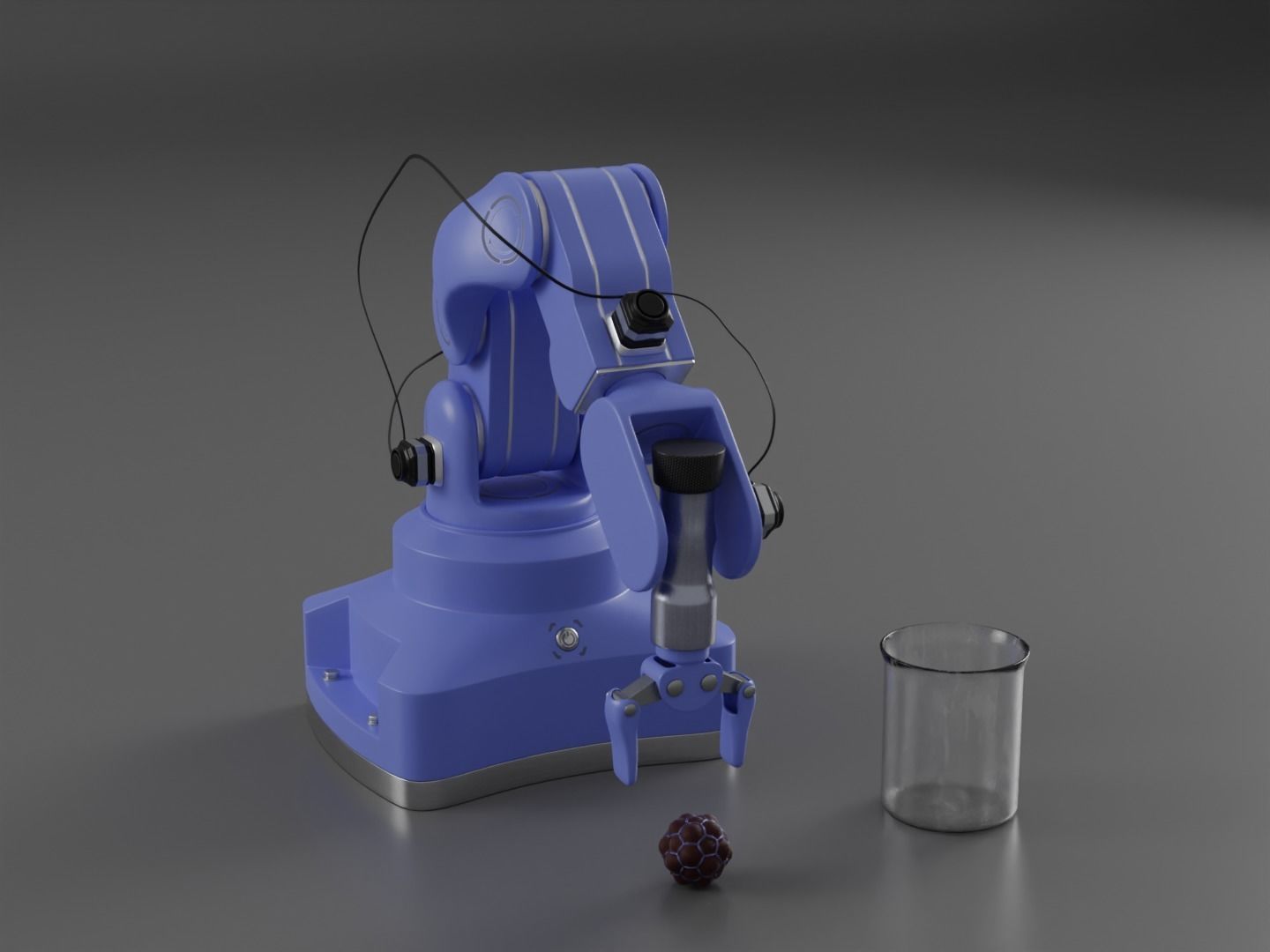Robot arm rigged 3D model_3
