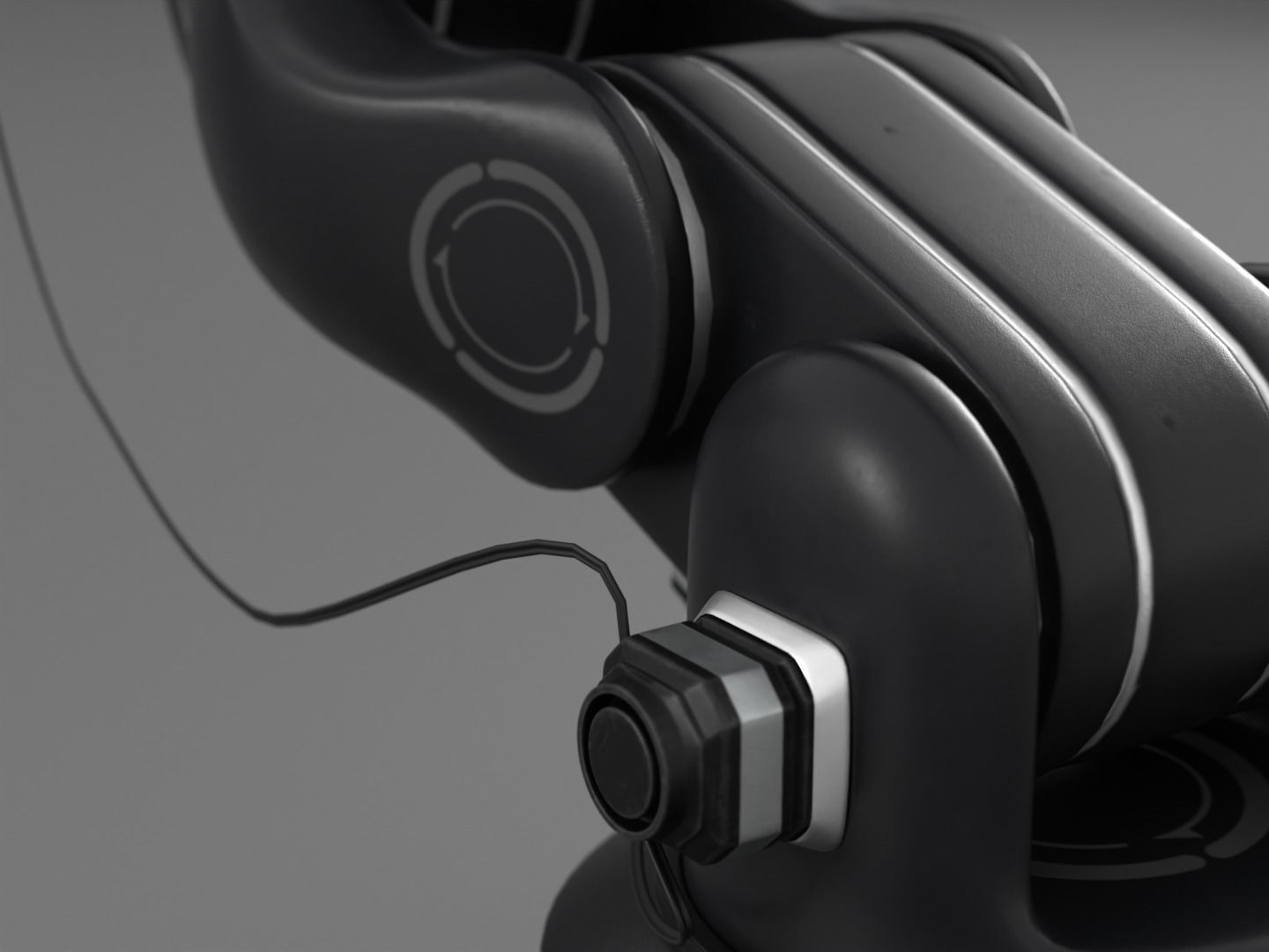 Robot arm rigged 3D model_10