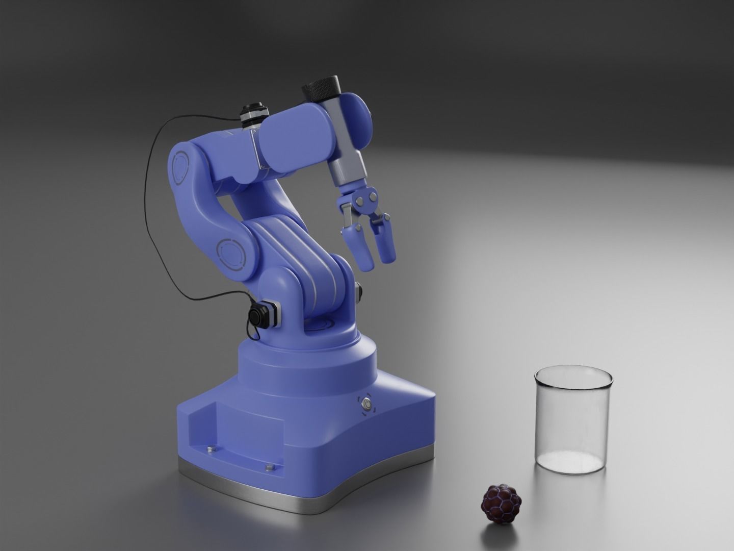 Robot arm rigged 3D model_2