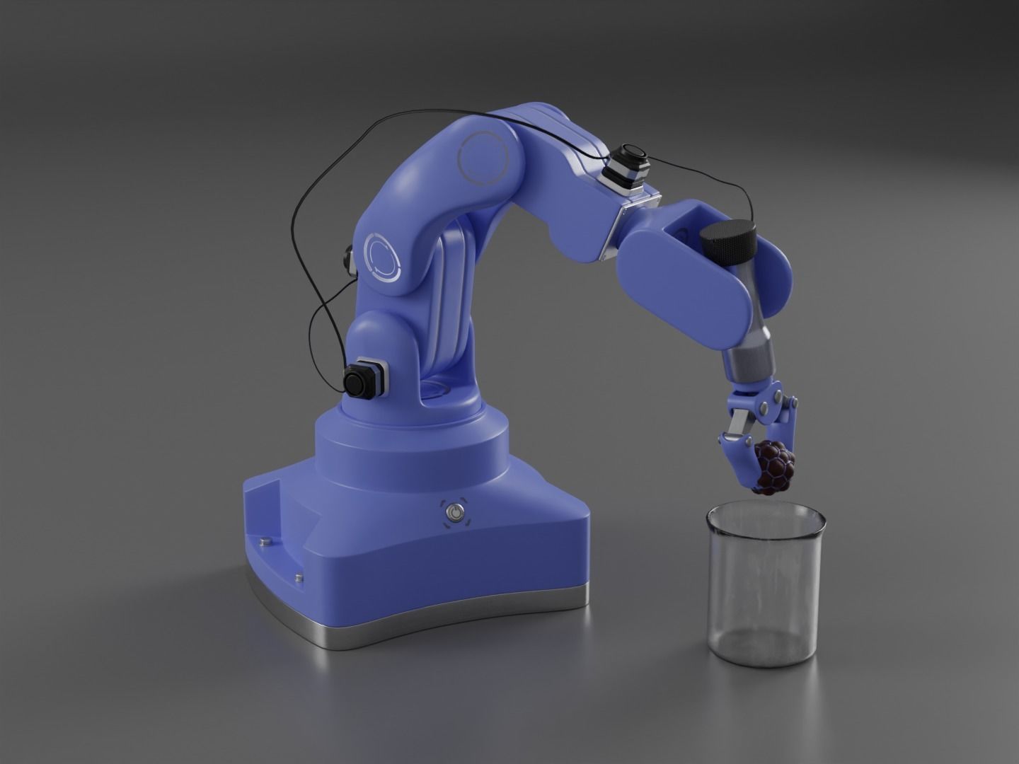 Robot arm rigged 3D model_5