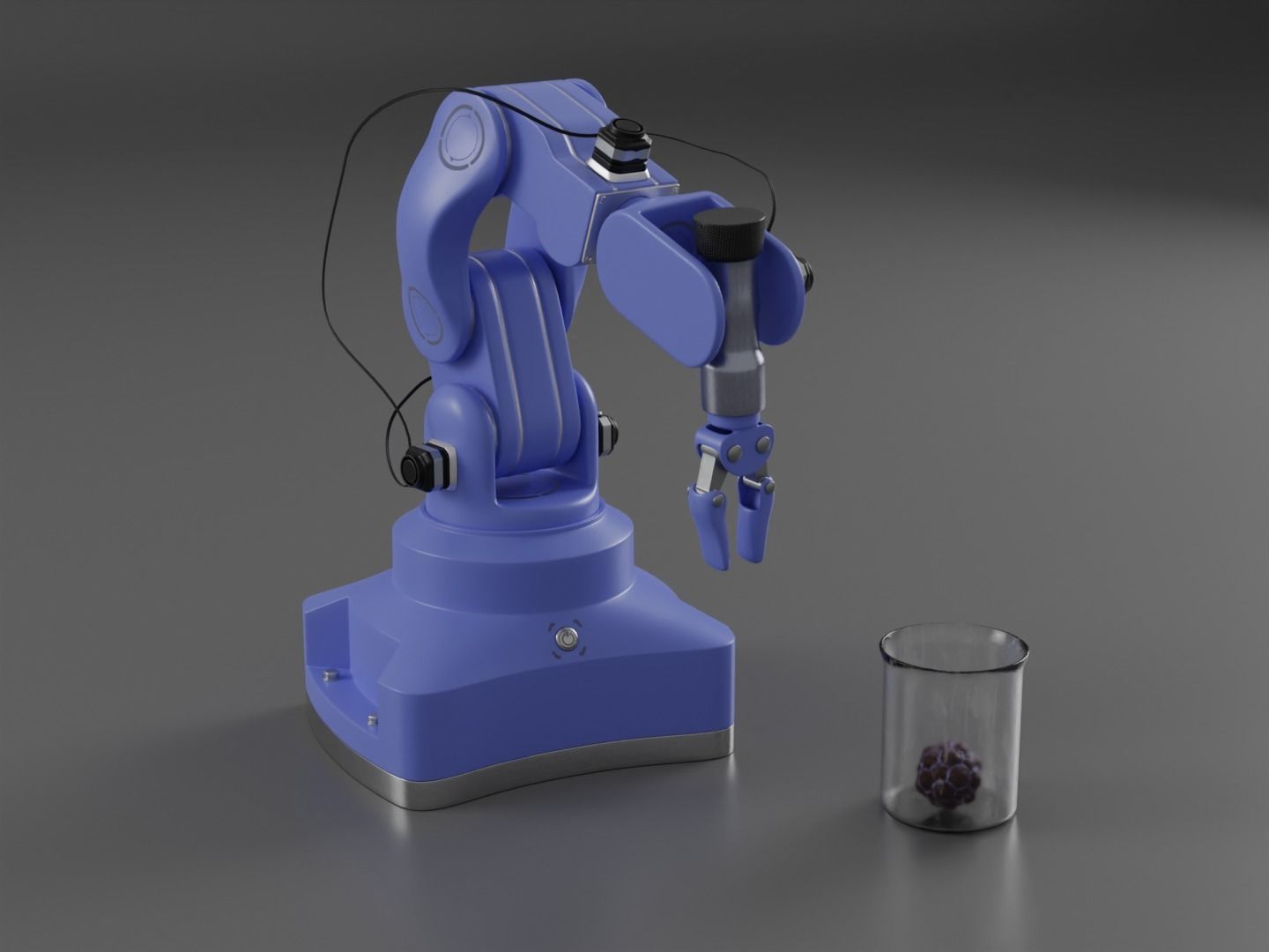 Robot arm rigged 3D model_7