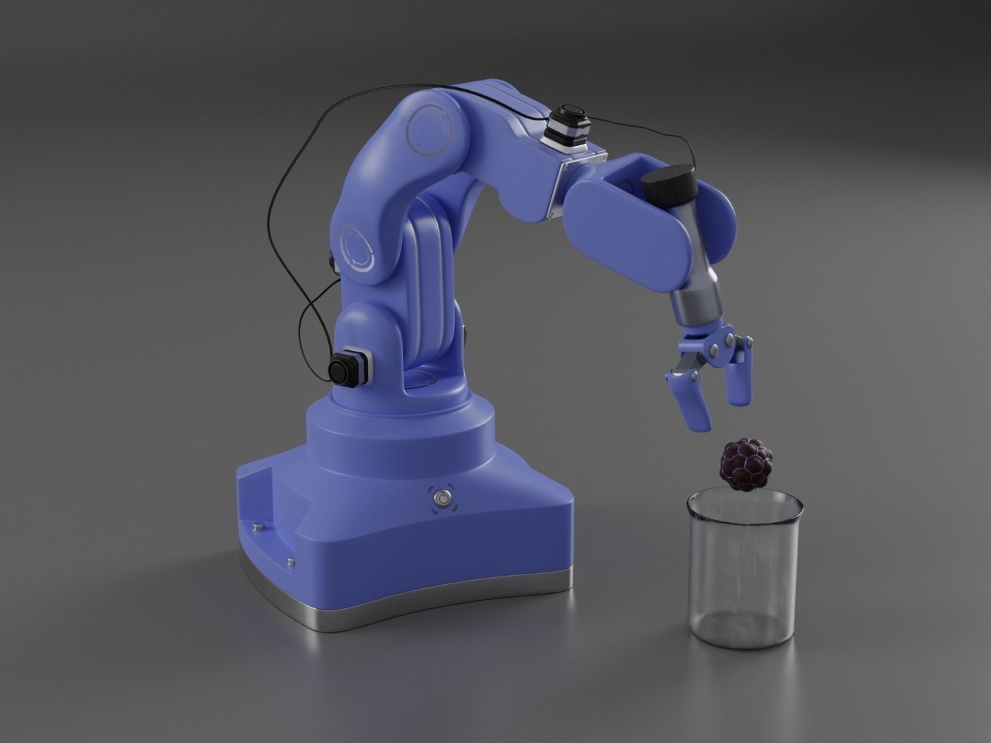 Robot arm rigged 3D model_6
