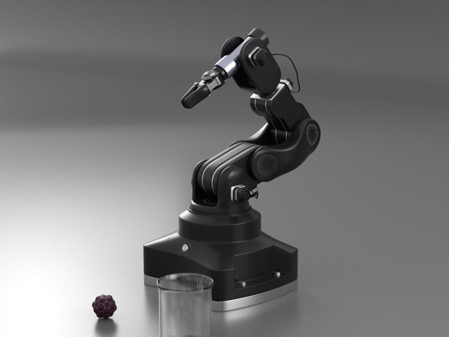 Robot arm rigged 3D model_13