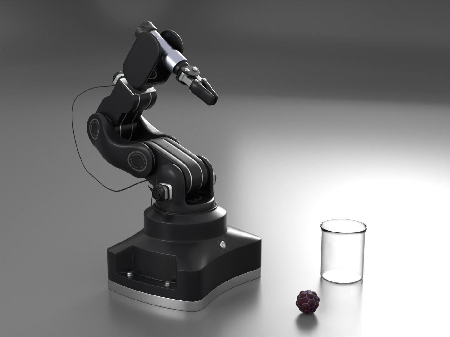 Robot arm rigged 3D model_9