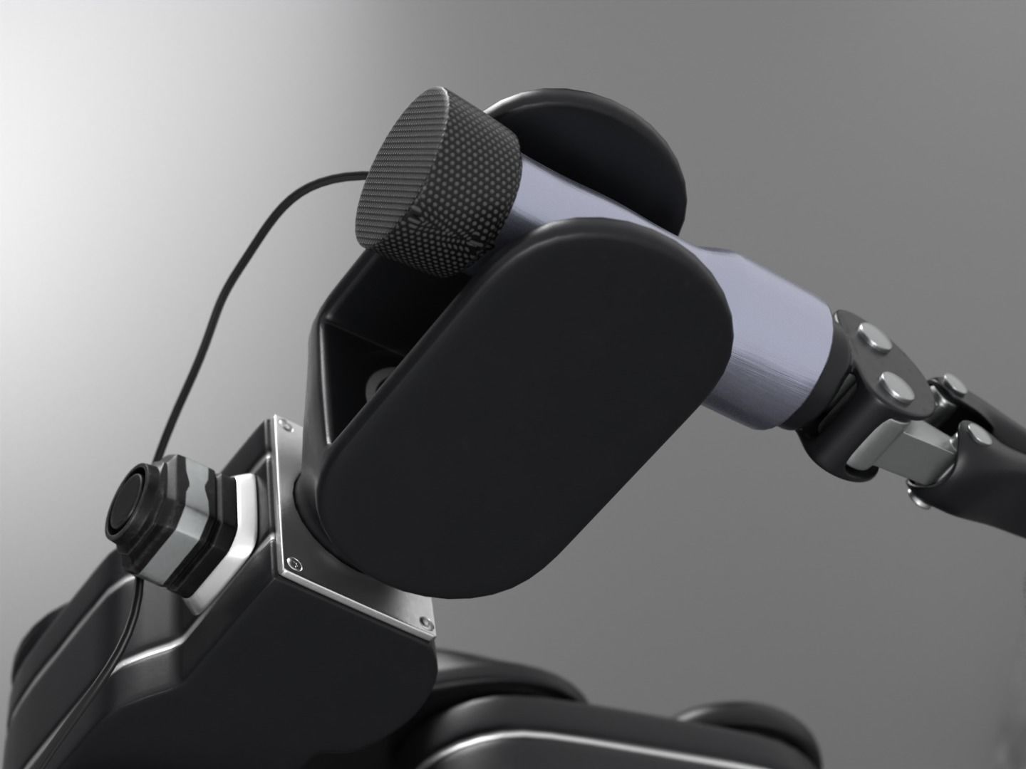 Robot arm rigged 3D model_11