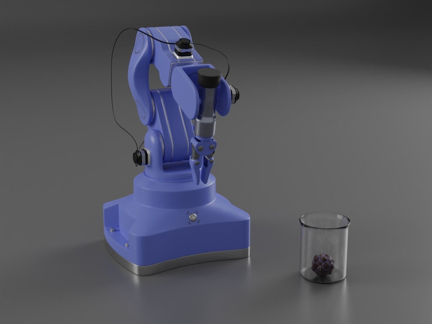 Robot arm rigged 3D model_8