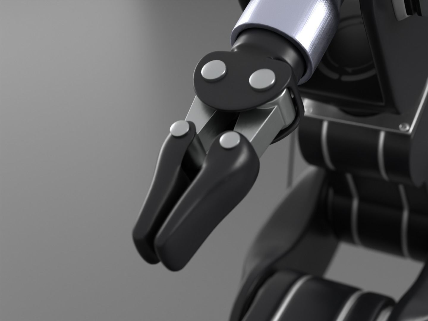 Robot arm rigged 3D model_12